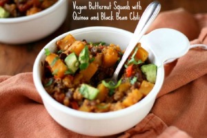 Vegan Butternut Squash & Black Bean Chili Photo Credit: vegukate